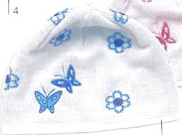 baby winter hat 41 white