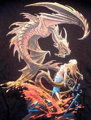 Dragon and Princess - T-Shirt