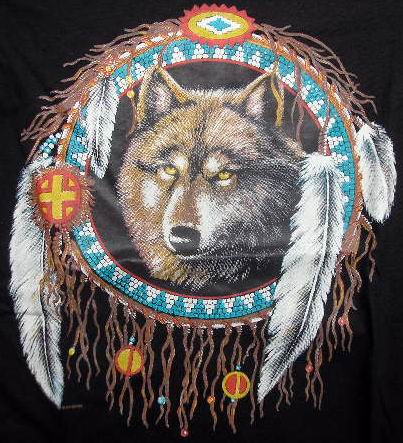 Wolf-pen - indian - T-Shirt