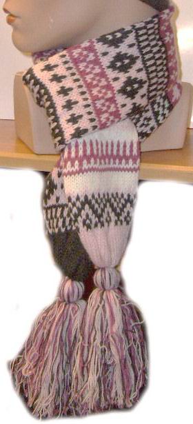 pink scarf - Click Image to Close