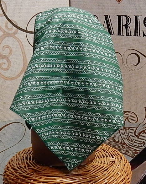 Cotton scarf with a folk motif Triangular.