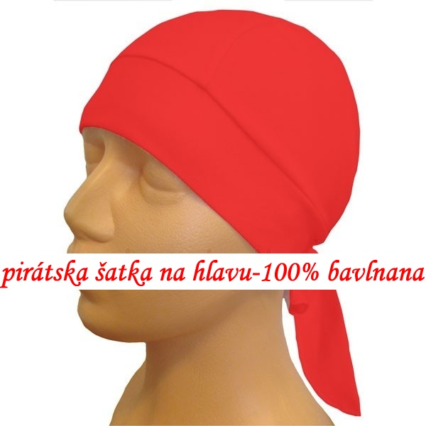 Pirate head scarf red
