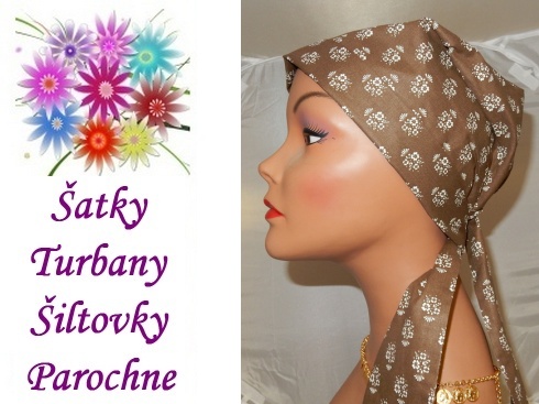 Head scarf with folk motif Kveta - Click Image to Close