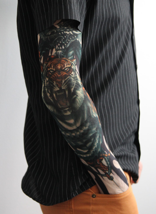 tetovačka rukáv na ruku tigria hlava