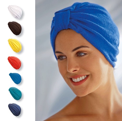 turbany, šatky, síťky na hlavu
